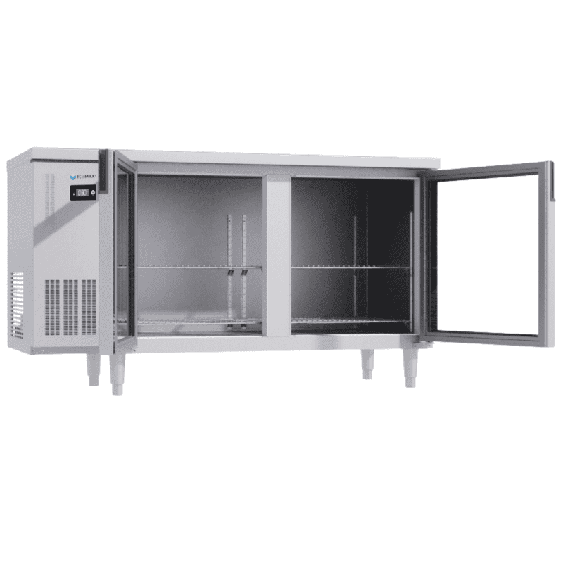BÀN MÁT INOX 2 CÁNH KÍNH ICYMAX 430 LÍT ICR-2G157 QUẠT GIÓ (R290) (INOX 430)