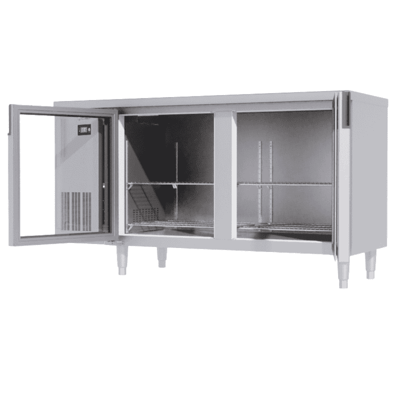 BÀN MÁT INOX 2 CÁNH KÍNH ICYMAX 430 LÍT ICR-2G157 QUẠT GIÓ (R290) (INOX 430)