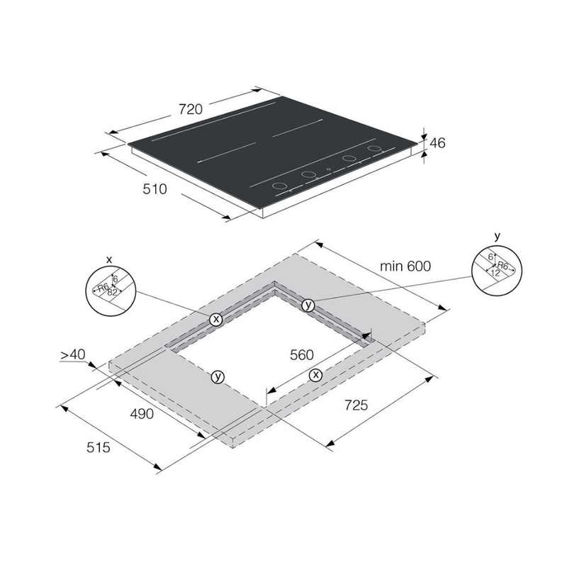 BẾP ĐIỆN TỪ ASKO HID754MFC 4 VÙNG NẤU 3.7KW GLASS CERAMIC