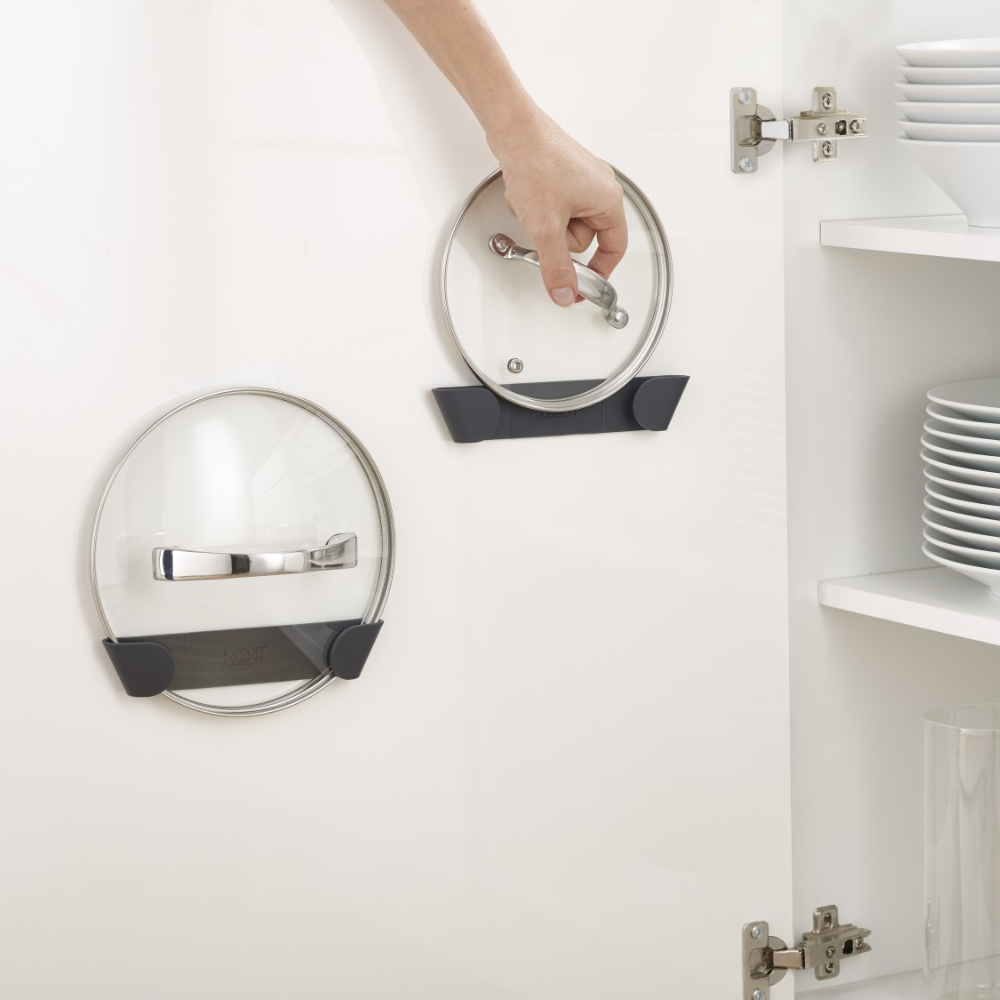 BỘ 4 GIÁ TREO NẮP NỒI DÁN TỦ BẾP JOSEPH JOSEPH CUPBOARDSTORE 000702