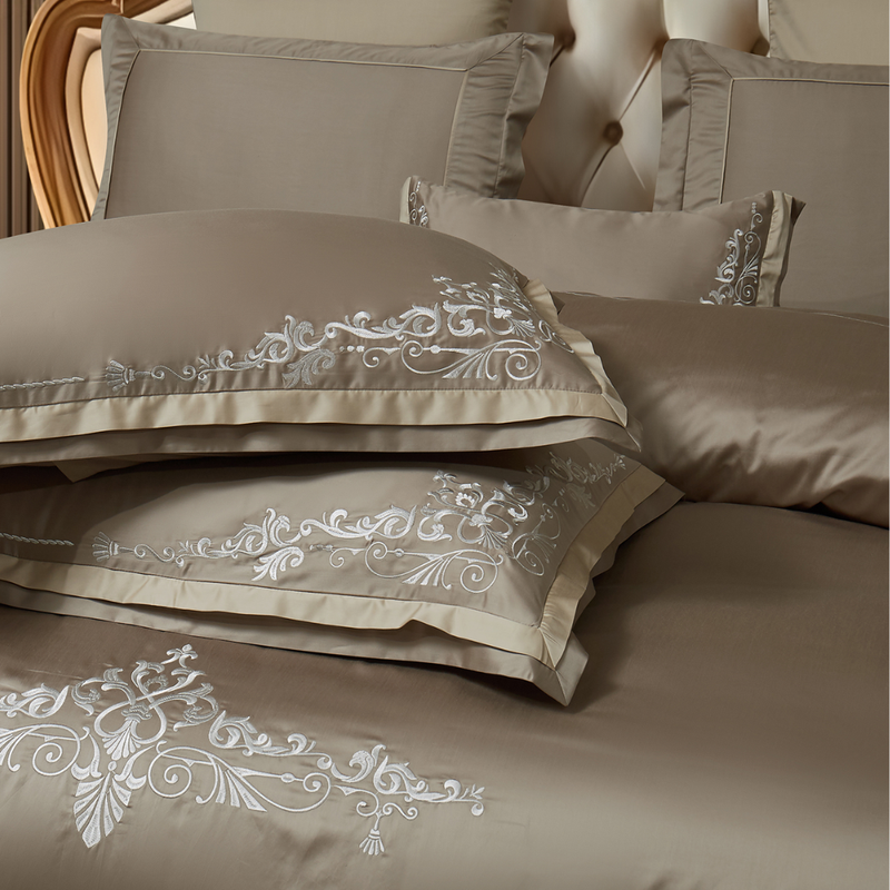 BỘ CHĂN GA D'LAVISH LUXURY ROCOCO 200X220 COTTON LỤA CAO CẤP