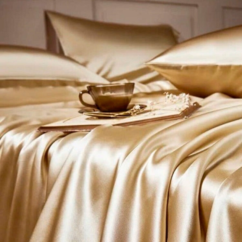 BỘ CHĂN GA PHỦ D'LAVISH QUEENIE SILK ALINA 200X220 LỤA CAO CẤP