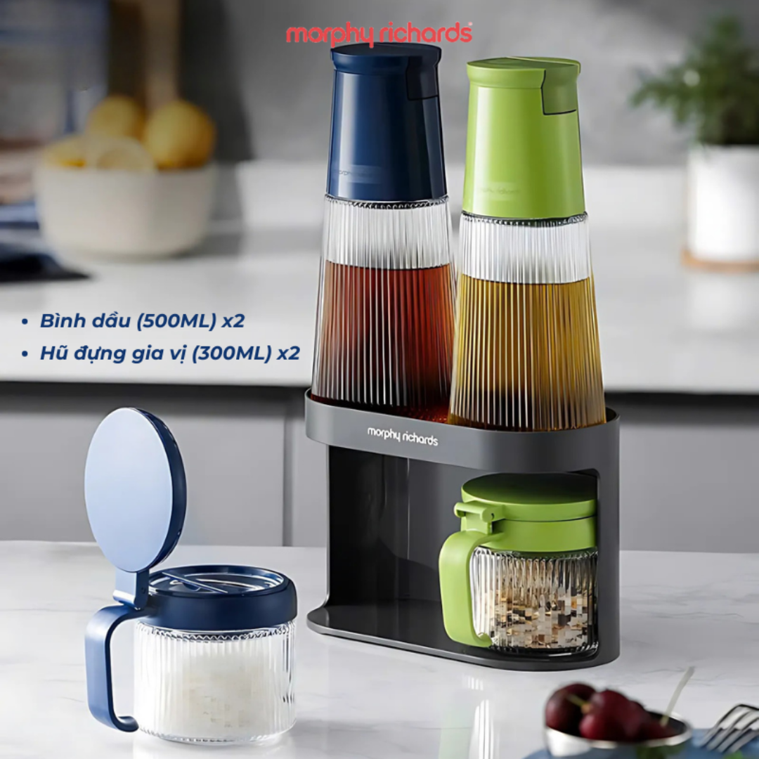 BỘ LỌ ĐỰNG GIA VỊ MORPHY RICHARDS MBW-ST01 4 TRONG 1 CAO CẤP