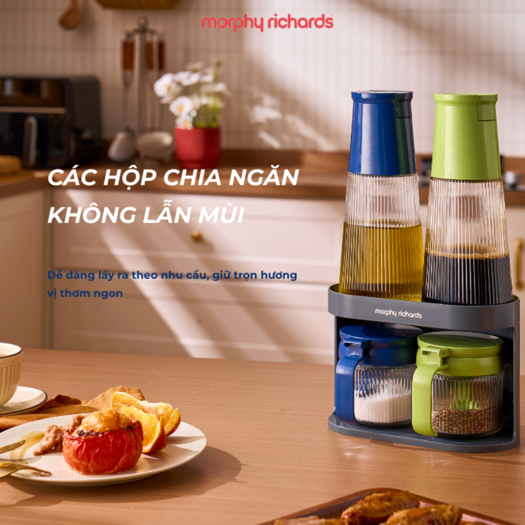 BỘ LỌ ĐỰNG GIA VỊ MORPHY RICHARDS MBW-ST01 4 TRONG 1 CAO CẤP