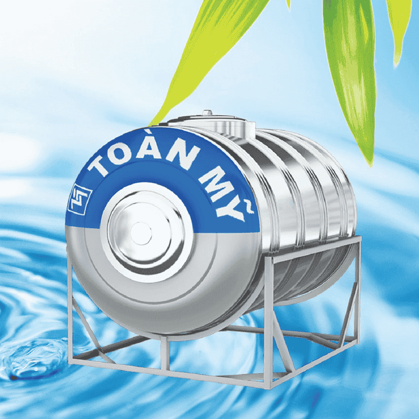 BỒN NƯỚC INOX NẰM TOÀN MỸ 500 LÍT TM-500L-N
