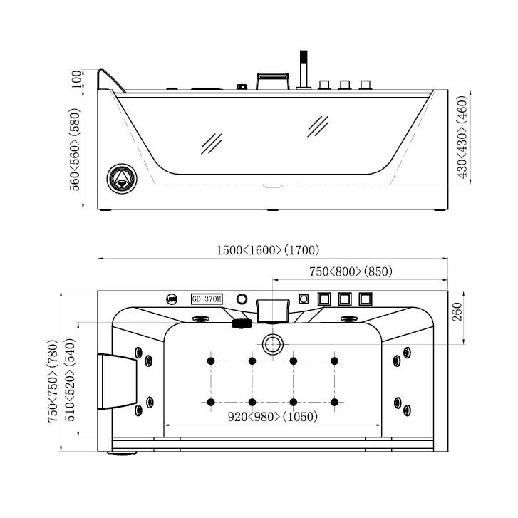 BỒN TẮM D&K DK-Q408