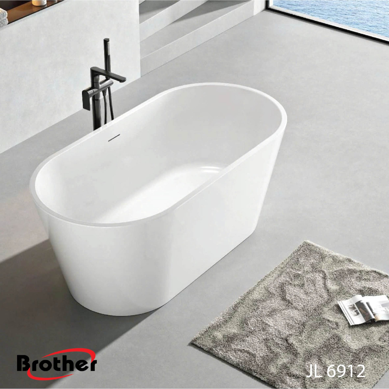 BỒN TẮM NGÂM BROTHER JL-6912 ACRYLIC TRẮNG CAO CẤP