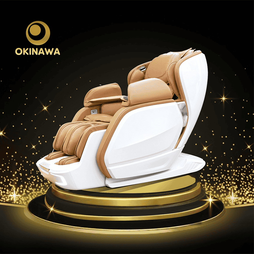 GHẾ MASSAGE OKINAWA JS-901BR - TẶNG KÈM XE TẬP TẠI NHÀ TRỊ GIÁ 4.990K