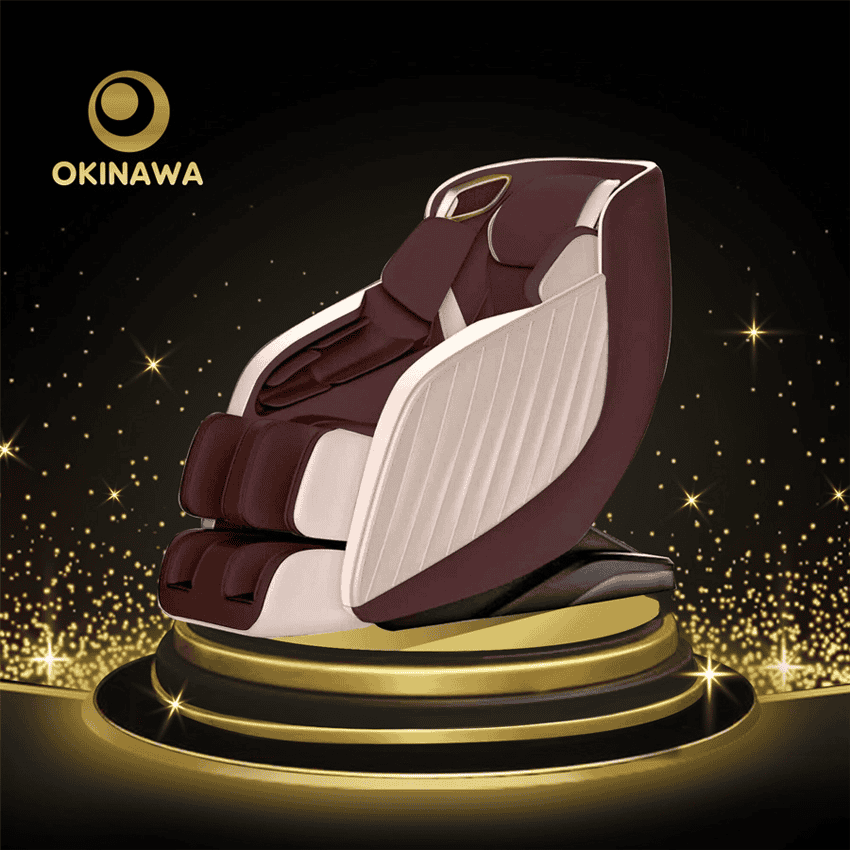 GHẾ MASSAGE OKINAWA OS-725BR - TẶNG KÈM XE TẬP TẠI NHÀ TRỊ GIÁ 4.990K