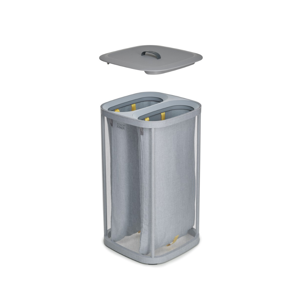 GIỎ ĐỰNG QUẦN ÁO 60L 2 NGĂN JOSEPH JOSEPH TOTA (GREY) 003277