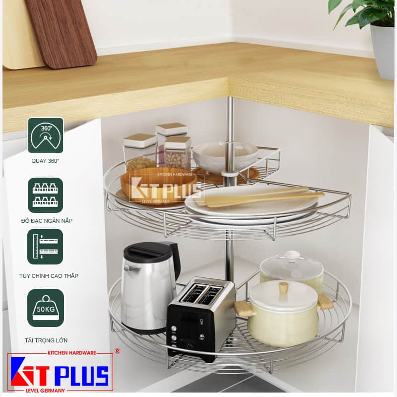 KỆ XOAY INOX KIT PLUS DK270