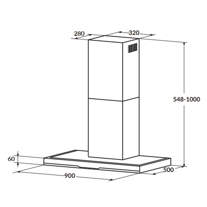 MÁY HÚT KHÓI KHỬ MÙI ROSIERES RDSV985PN