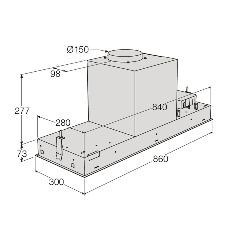 MÁY HÚT MÙI ASKO CBB862WGC ÂM TỦ CÔNG SUẤT MẠNH, VẬN HÀNH ÊM
