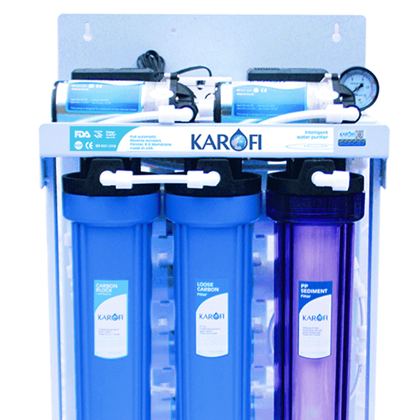 [MIỄN PHÍ LẮP ĐẶT] MÁY LỌC NƯỚC BÁN CÔNG NGHIỆP KAROFI 6 LÕI KT-KB80
