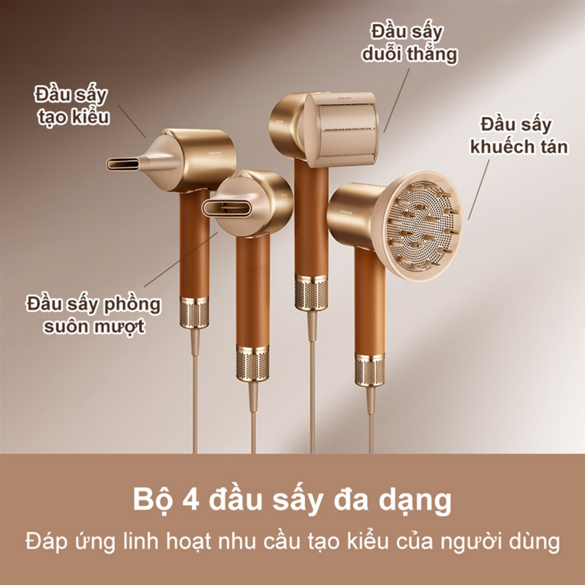 MÁY SẤY TÓC DREAME MIRACLE PRO PHỤC HỒI DA ĐẦU ION ÂM CAO CẤP