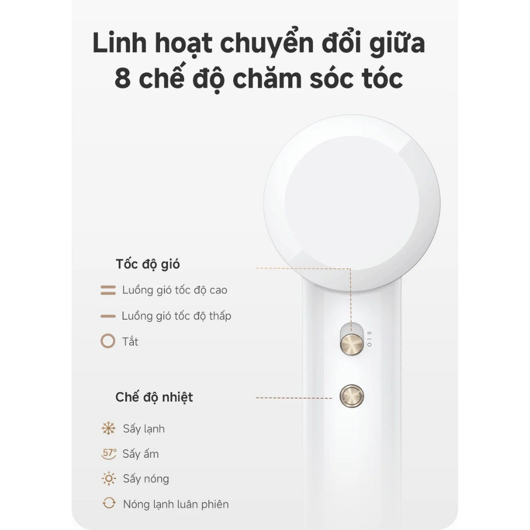 MÁY SẤY TÓC MOVA TURBO ĐỘNG CƠ 110.000 RPM ION ÂM