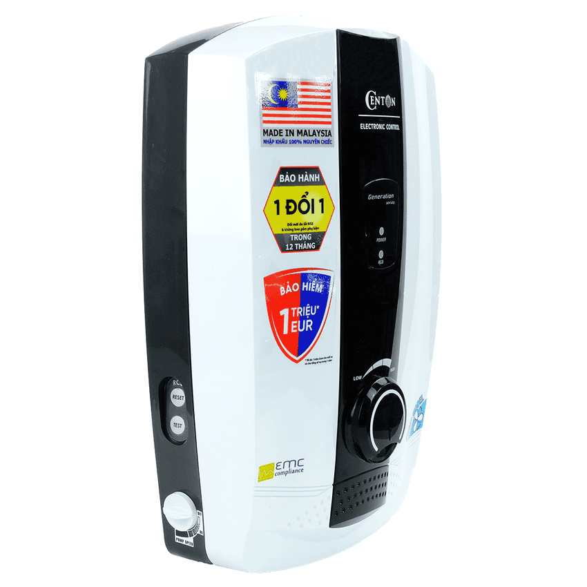 MÁY TẮM NÓNG TRỰC TIẾP KHÔNG BƠM CENTON 8338E (4.5KW)