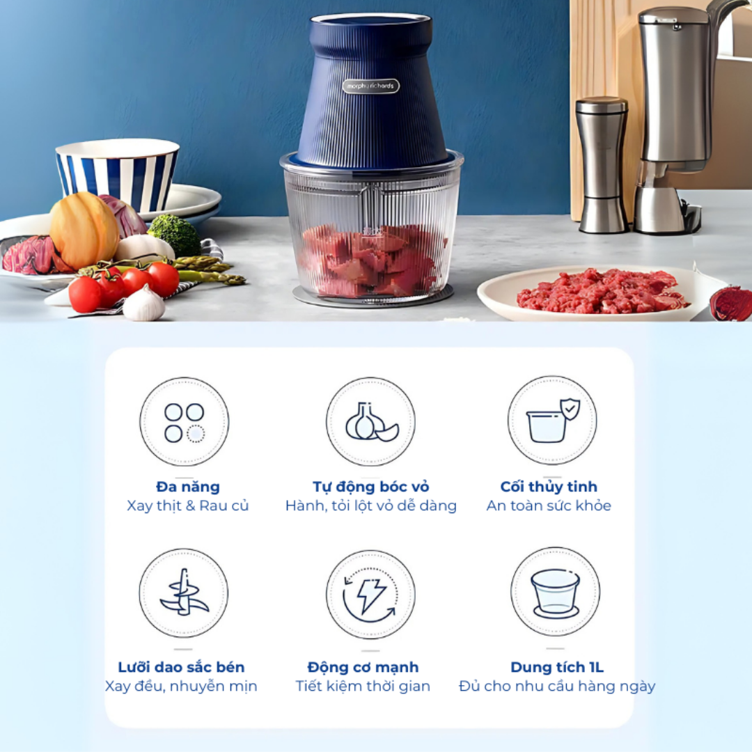 MÁY XAY THỰC PHẨM MORPHY RICHARDS MBC-MCML3E KHÔNG DÂY 1L