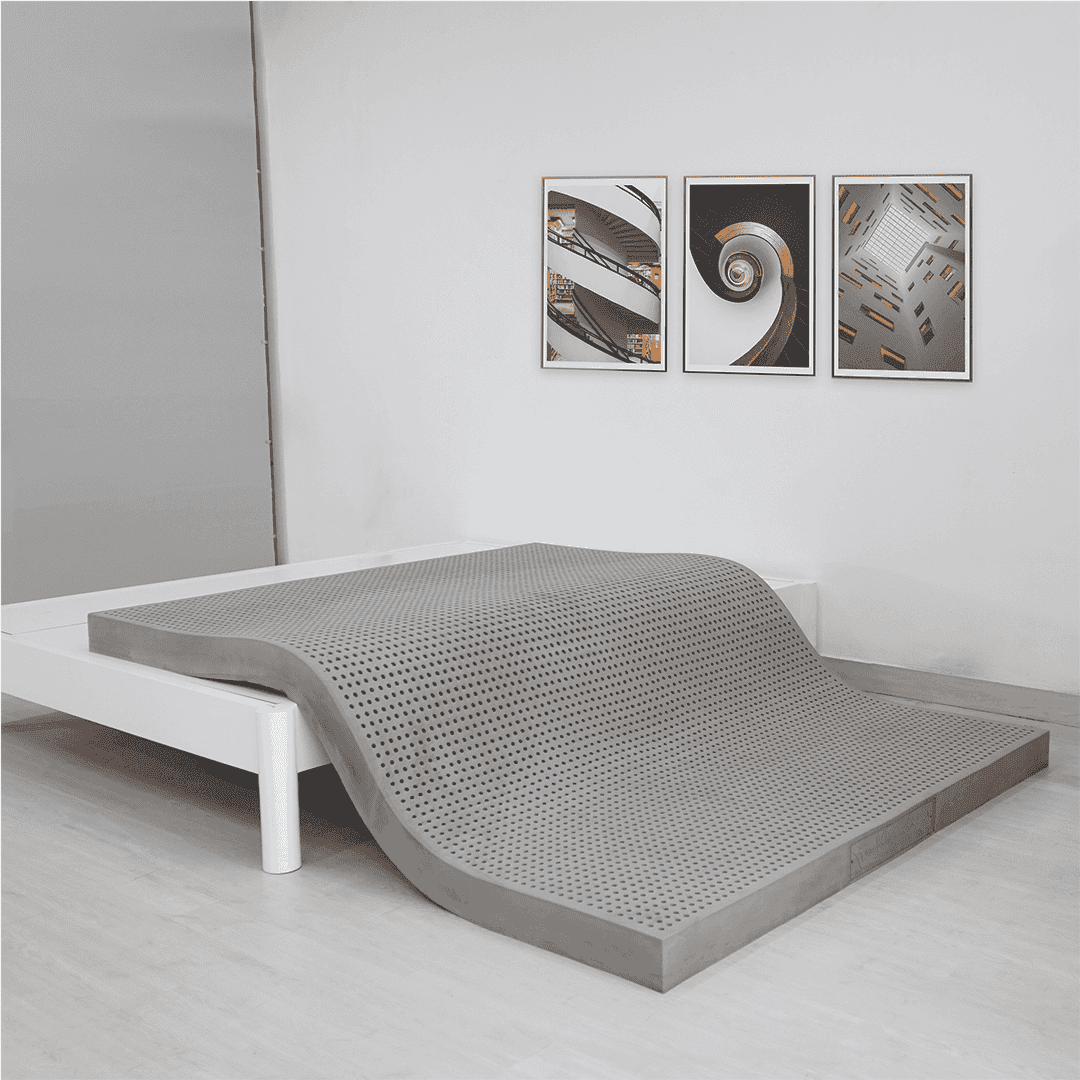 NỆM CAO SU HOẠT TÍNH THUẦN VIỆT TITAN GREY 220X200X20CM