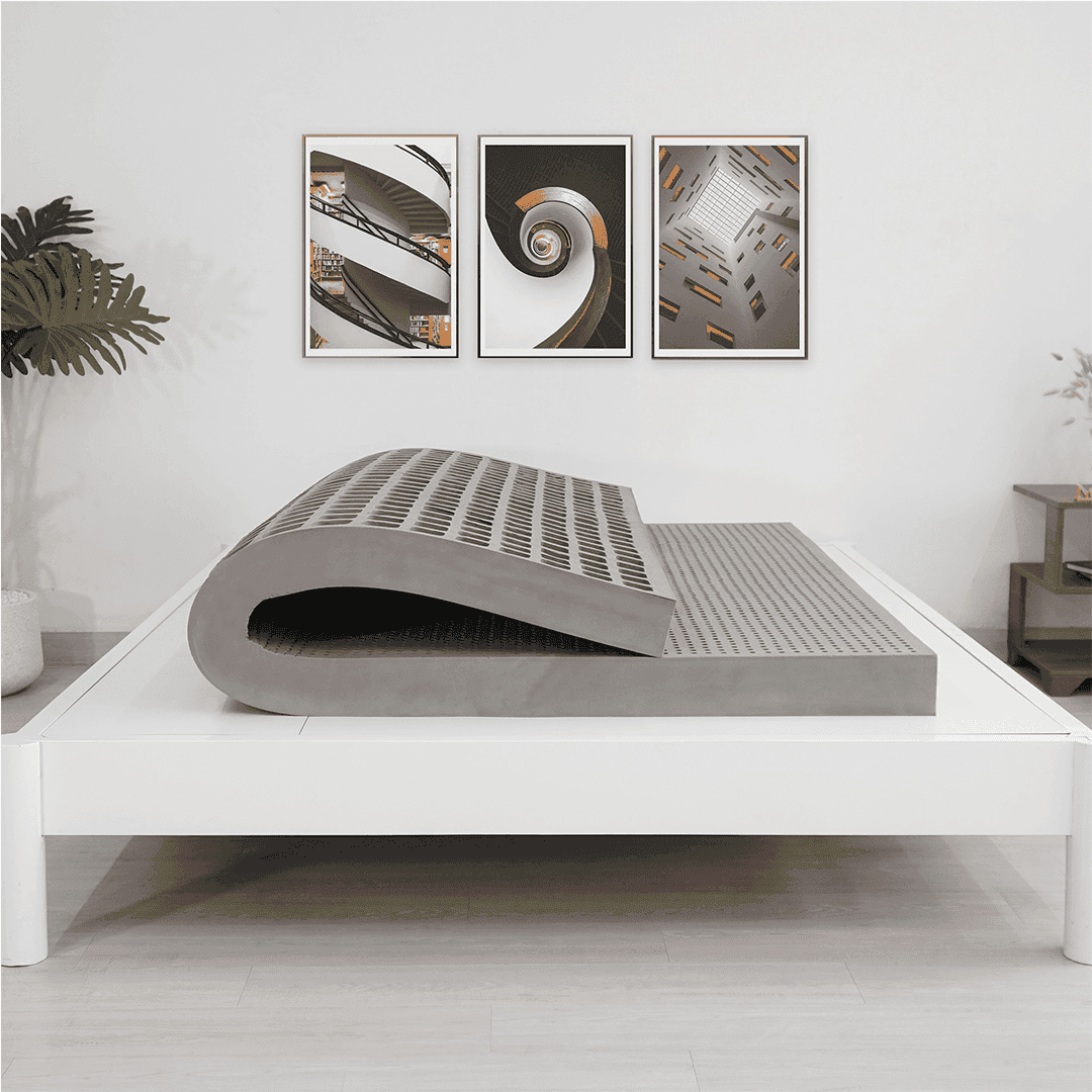 NỆM CAO SU HOẠT TÍNH THUẦN VIỆT TITAN GREY 220X200X20CM