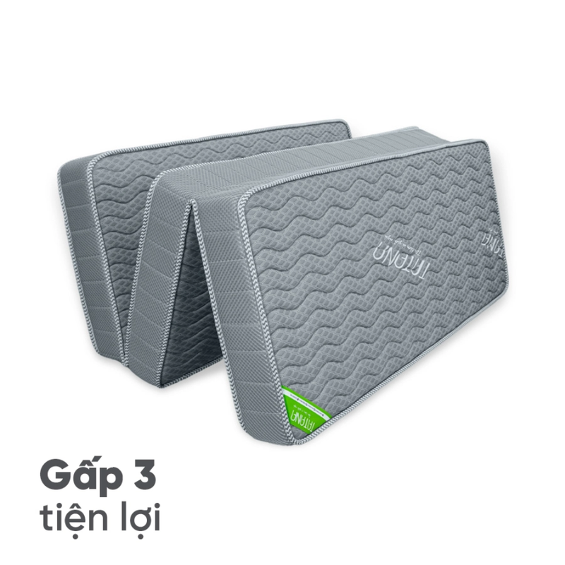 NỆM CAO SU TỔNG HỢP TATANA GẤM LẠNH 180X200X12 GẤP 3