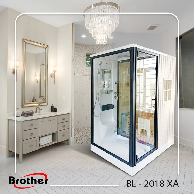 PHÒNG XÔNG HƠI ĐA NĂNG BROTHER BL-2018XA MASSAGE ƯỚT, TINH DẦU, CAO CẤP