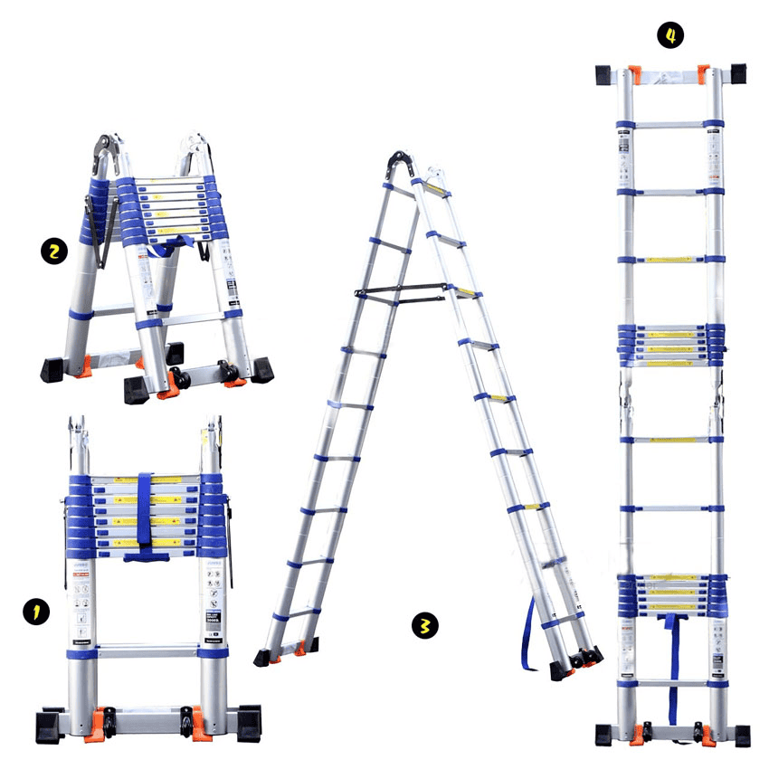 THANG NHÔM RÚT ĐÔI JUMBO A280B (CHỮ A)