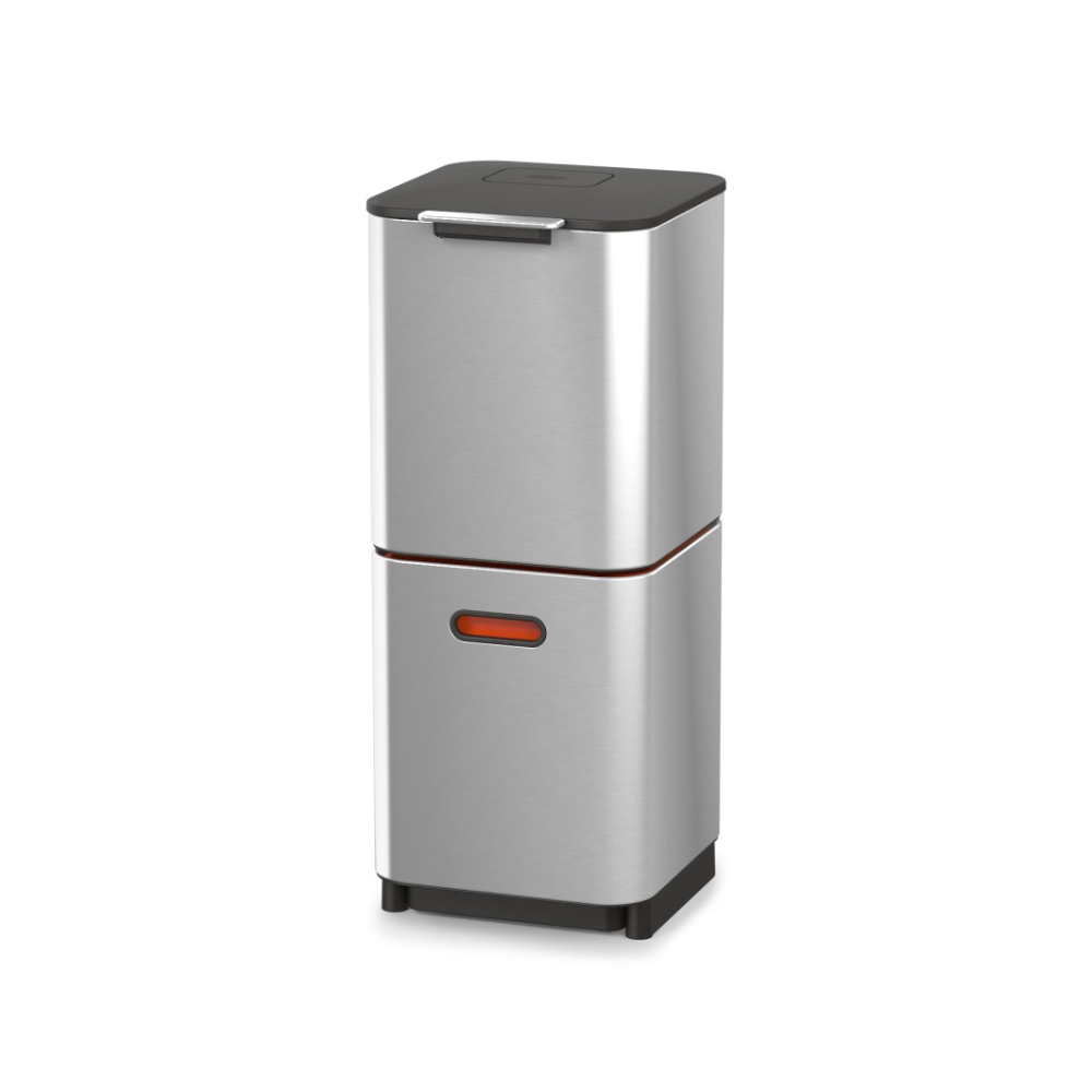 THÙNG RÁC PHÂN LOẠI & KHỬ MÙI 3 NGĂN JOSEPH JOSEPH TOTEM COMPACT 40L (SSTEEL) 001044