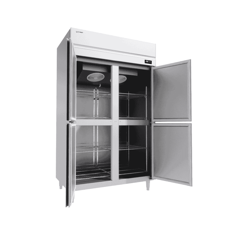 TỦ ĐÔNG ĐỨNG INOX 4 CÁNH ICYMAX 1100 LÍT IUF-4S128 (R290) (INOX 430)