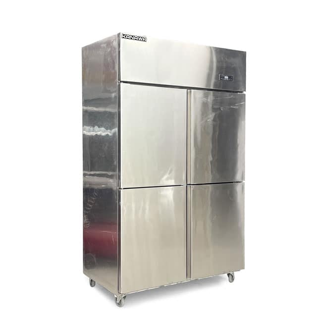 TỦ ĐÔNG INOX 4 CÁNH INOX KANAWA 1038 LÍT KW-4CBO-QG (QUẠT GIÓ) (R290)