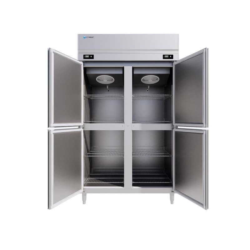 TỦ ĐÔNG MÁT ĐỨNG INOX 4 CÁNH ICYMAX 1100 LÍT IUFR-4S128 (R290) (INOX 430)