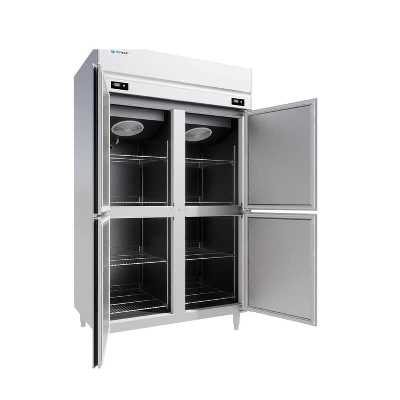 TỦ ĐÔNG MÁT ĐỨNG INOX 4 CÁNH ICYMAX 1100 LÍT IUFR-4S128 (R290) (INOX 430)