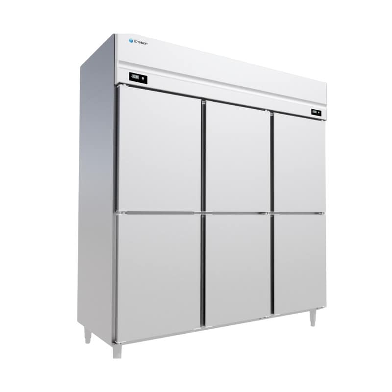 TỦ ĐÔNG MÁT ĐỨNG INOX 6 CÁNH ICYMAX 1750 LÍT IUFR-6S188 (R290) (INOX 430)