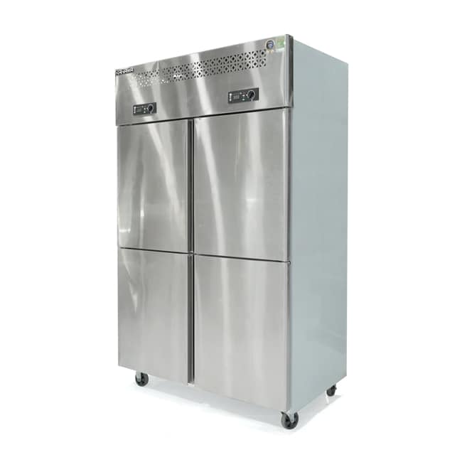 TỦ ĐÔNG/MÁT INOX 4 CÁNH INOX KANAWA 1038 LÍT KW-4CBO2-QG (QUẠT GIÓ) (R290)