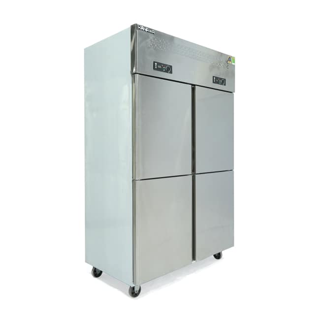 TỦ ĐÔNG/MÁT INOX 4 CÁNH INOX KANAWA 1038 LÍT KW-4CBO2-QG (QUẠT GIÓ) (R290)