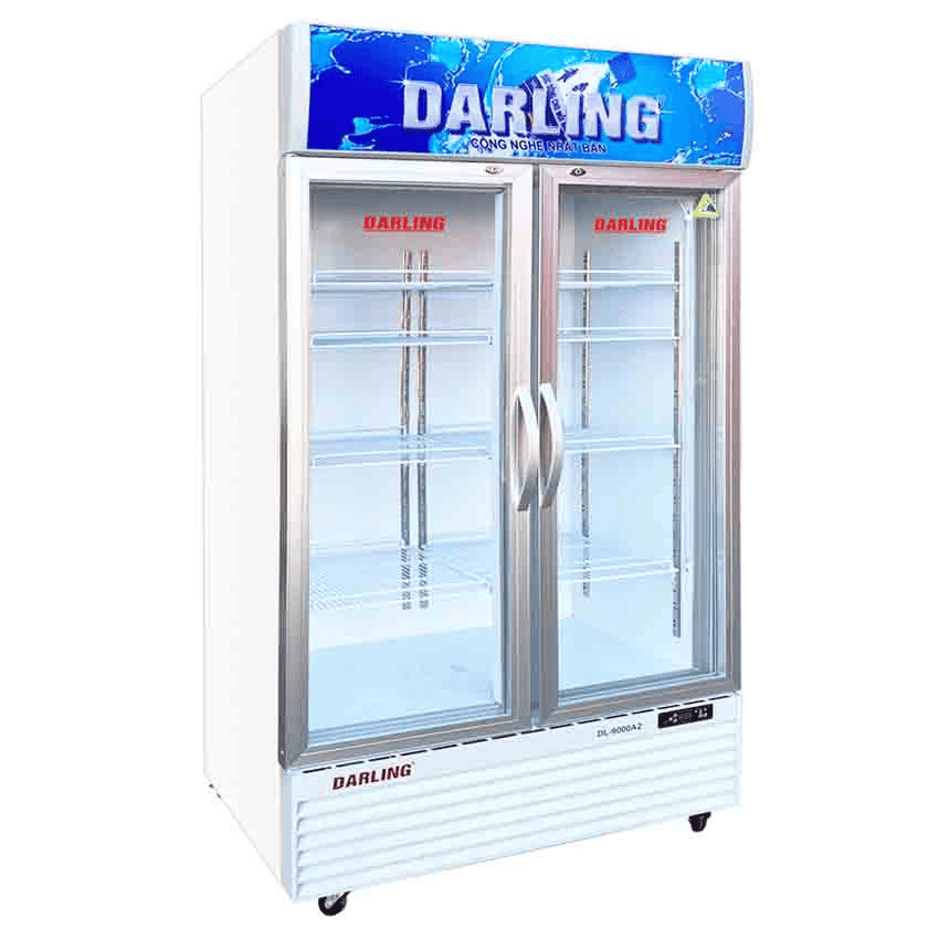 TỦ MÁT 2 CÁNH DARLING 830/580 LÍT DL-9000A2 ĐỒNG (R290A) (KHÔNG ĐÓNG TUYẾT)