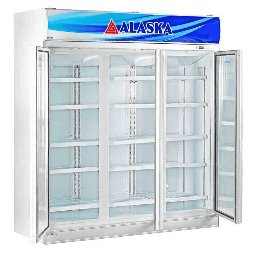 TỦ MÁT 3 CÁNH ALASKA 1600/1500 LÍT SL-16C3/LC-1500C3 ĐỒNG (R134A)
