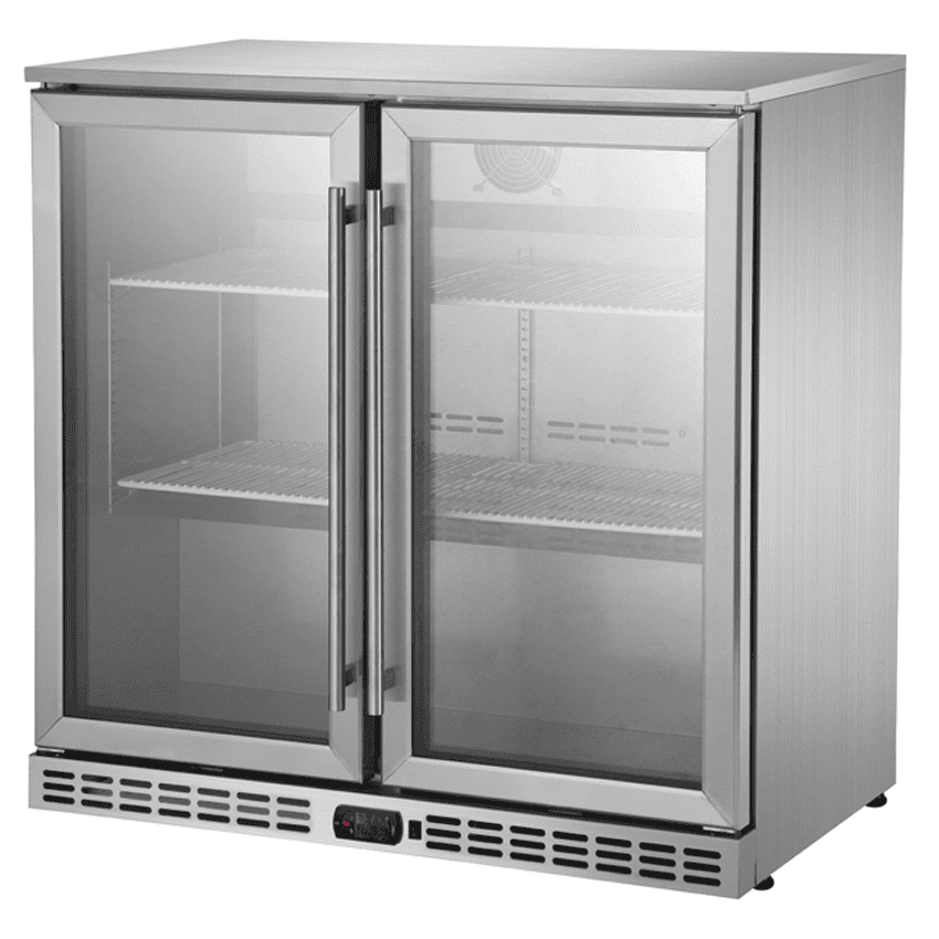 TỦ MÁT INOX CỬA KÍNH 2 CÁNH FURNOTEL 196 LÍT FRBR-4-1 (R134A)