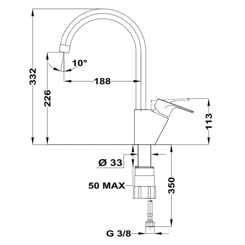 VÒI RỬA CHÉN TEKA MTP 995