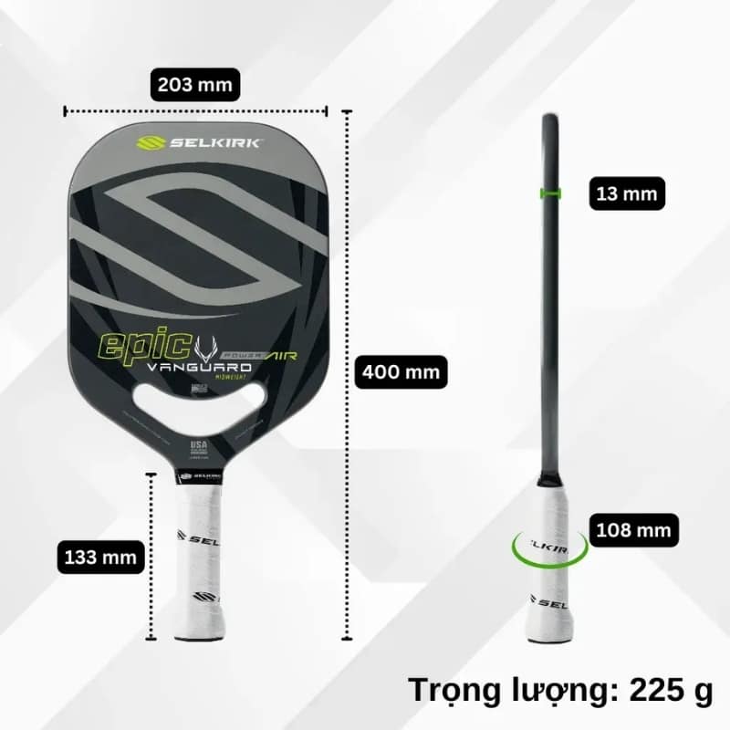 VỢT PICKLEBALL SELKIRK VANGUARD POWER AIR EPIC