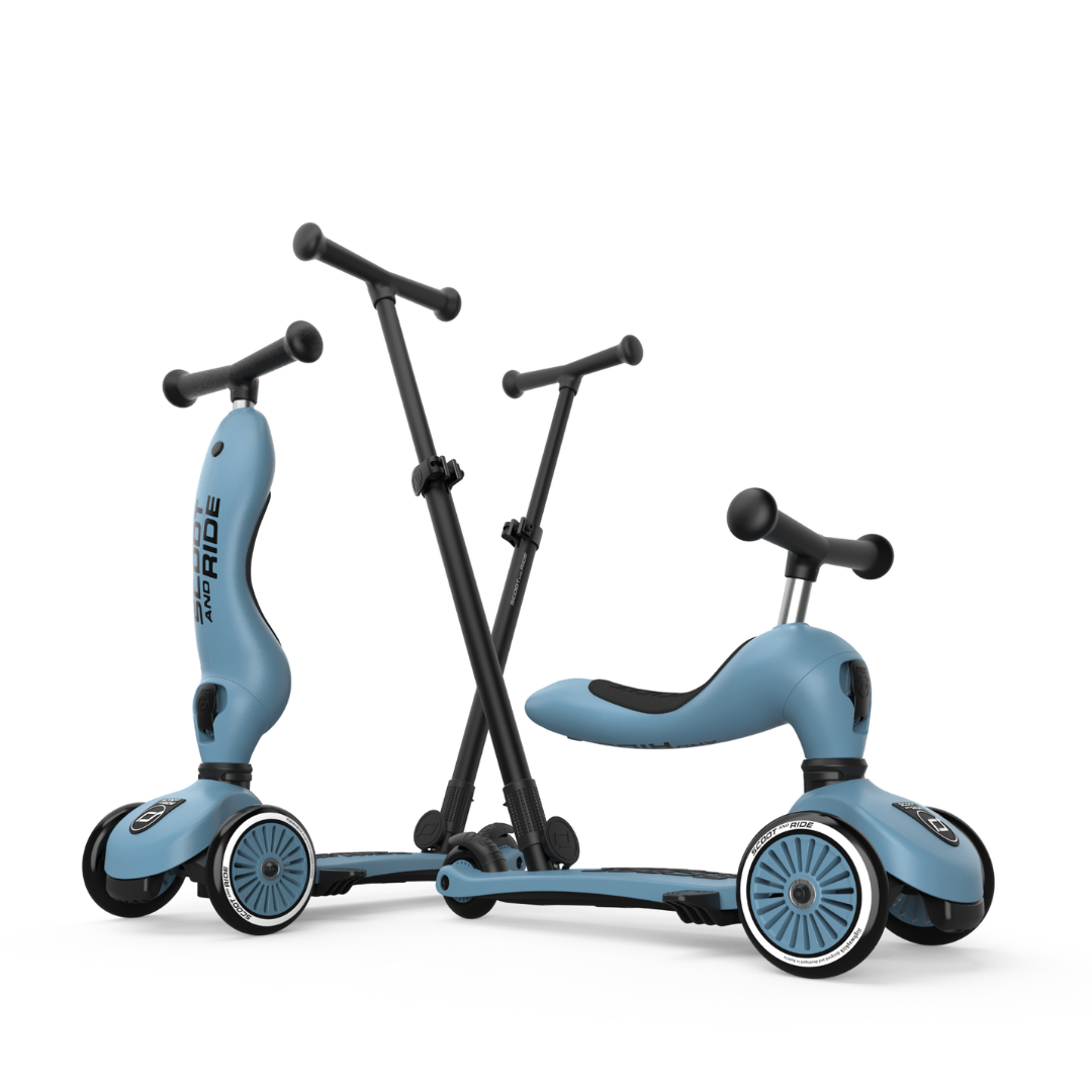 XE SCOOTER TRẺ EM SCOOT AND RIDE HIGHWAYKICK 1 PUSH AND GO STEEL