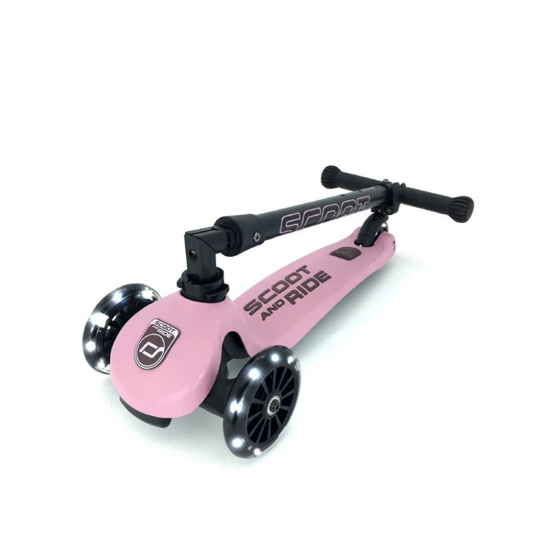 XE SCOOTER TRẺ EM SCOOT AND RIDE HIGHWAYKICK 3 LED ROSE