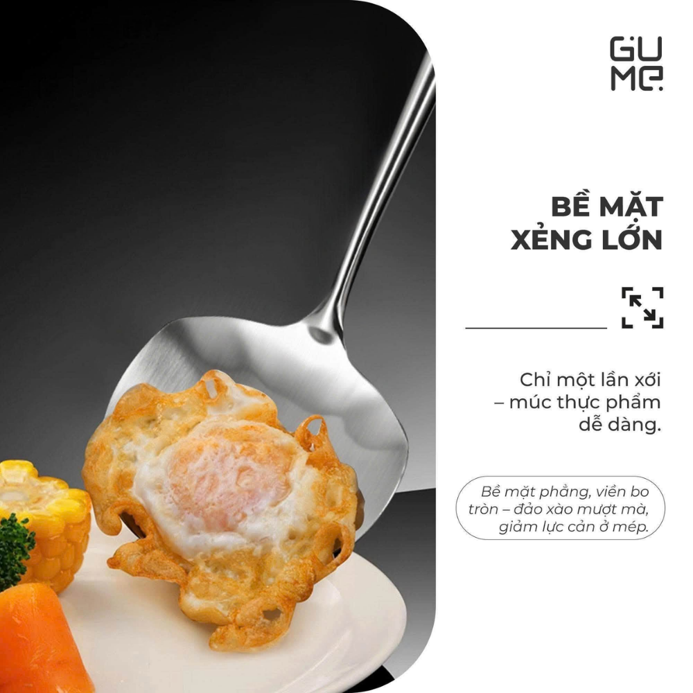 XẺNG XÀO INOX GUME GM-D2118L 44CM LÒNG SÂU