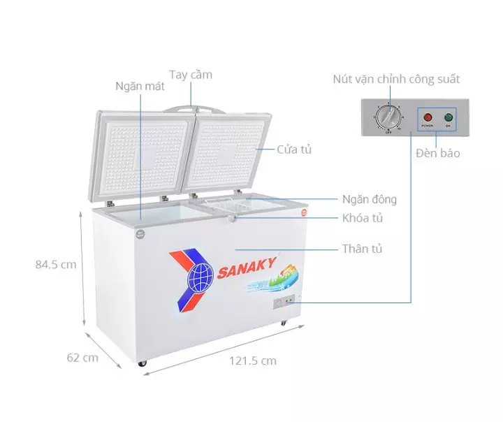 Kích thước của tủ lớn Kích thước của tủ lớn