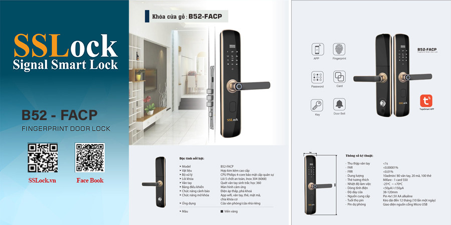 💥  KHÓA CỬA ĐIỆN TỬ SSLOCK - BẢO VỆ NGÔI NHÀ CỦA BẠN MỌI LÚC, MỌI NƠI! 💥