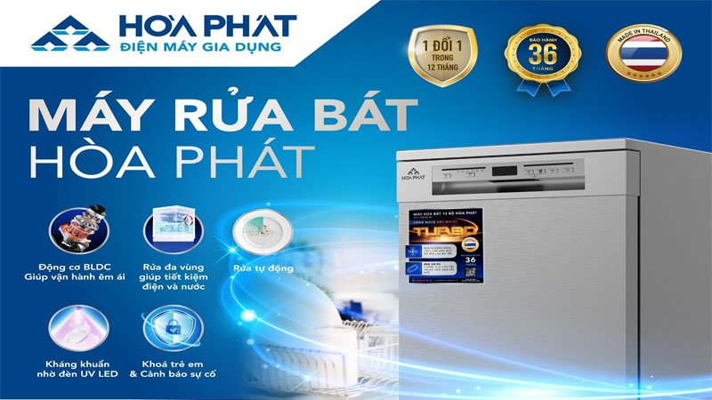 🎉 🎉 Máy rửa chén Hòa Phát - Giải pháp hoàn hảo cho công việc nhà bếp! 🎉 🎉