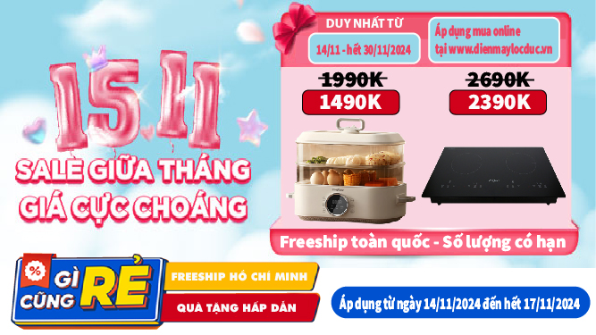 📢 15/11 Siêu Sale Giữa Tháng - Giá Sập Sàn, Săn Hàng Ngay! 🚀