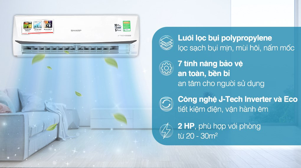 🎉 Khám phá không gian mát lạnh hoàn hảo cùng Máy lạnh Sharp - Tặng ngay 01 kỳ vệ sinh và bảo hành kéo dài! 🎉