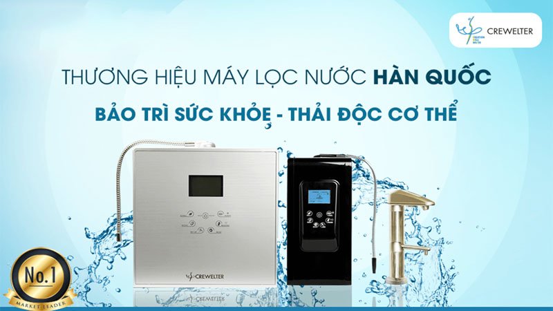 🎉 MÁY LỌC NƯỚC INON KIỀM ĐIỆN GIẢI CREWELTER - Sự lựa chọn hoàn hảo cho gia đình bạn! 🎉
