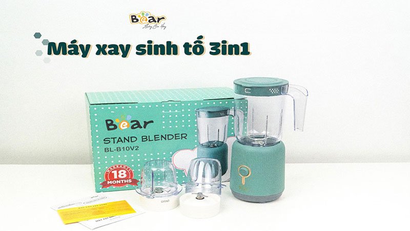 📣 Máy xay sinh tố Bear - Sự lựa chọn hoàn hảo cho mỗi gia đình!